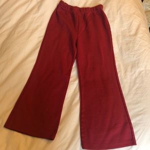 Vintage Kids burgundy flair sweatpants